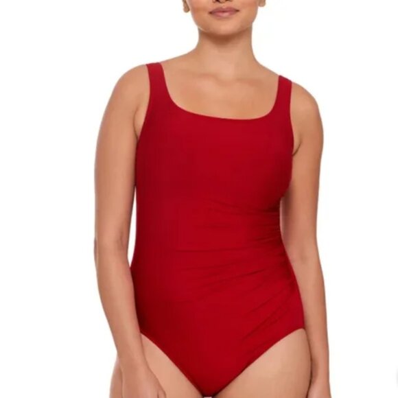 NEW Miradonna Swimsuit by Miraclesuit | Red - Picture 1 of 3